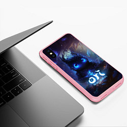 Чехол iPhone XS Max матовый Ori сова в слепом лесу, цвет: 3D-баблгам — фото 2