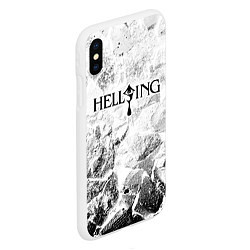 Чехол iPhone XS Max матовый Hellsing white graphite, цвет: 3D-белый — фото 2