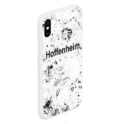 Чехол iPhone XS Max матовый Hoffenheim dirty ice, цвет: 3D-белый — фото 2