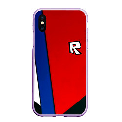 Чехол iPhone XS Max матовый Roblox uniform, цвет: 3D-сиреневый