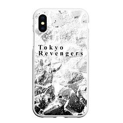 Чехол iPhone XS Max матовый Tokyo Revengers white graphite, цвет: 3D-белый