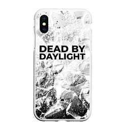 Чехол iPhone XS Max матовый Dead by Daylight white graphite