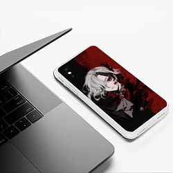 Чехол iPhone XS Max матовый Арлекино из игры Геншин Инпакт, цвет: 3D-белый — фото 2