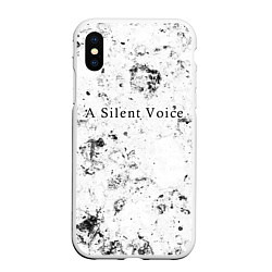 Чехол iPhone XS Max матовый A Silent Voice dirty ice
