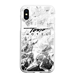Чехол iPhone XS Max матовый Tokio Hotel white graphite