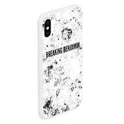 Чехол iPhone XS Max матовый Breaking Benjamin dirty ice, цвет: 3D-белый — фото 2