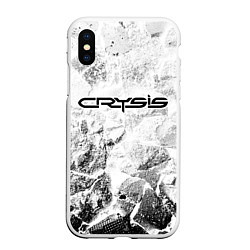 Чехол iPhone XS Max матовый Crysis white graphite
