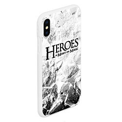 Чехол iPhone XS Max матовый Heroes of Might and Magic white graphite, цвет: 3D-белый — фото 2