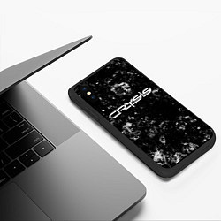 Чехол iPhone XS Max матовый Crysis black ice, цвет: 3D-черный — фото 2