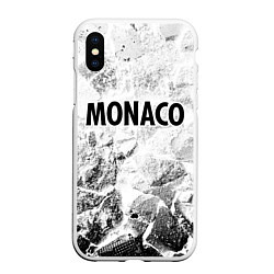 Чехол iPhone XS Max матовый Monaco white graphite