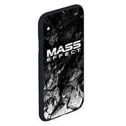 Чехол iPhone XS Max матовый Mass Effect black graphite, цвет: 3D-черный — фото 2