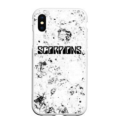 Чехол iPhone XS Max матовый Scorpions dirty ice, цвет: 3D-белый