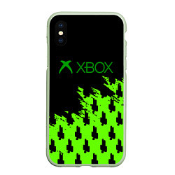 Чехол iPhone XS Max матовый Billie Eilish x Xbox, цвет: 3D-салатовый