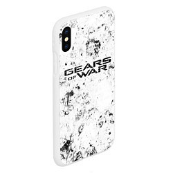 Чехол iPhone XS Max матовый Gears of War dirty ice, цвет: 3D-белый — фото 2