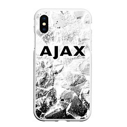 Чехол iPhone XS Max матовый Ajax white graphite