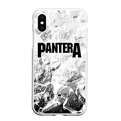 Чехол iPhone XS Max матовый Pantera white graphite