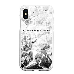 Чехол iPhone XS Max матовый Chrysler white graphite