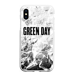Чехол iPhone XS Max матовый Green Day white graphite