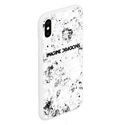 Чехол iPhone XS Max матовый Imagine Dragons dirty ice, цвет: 3D-белый — фото 2