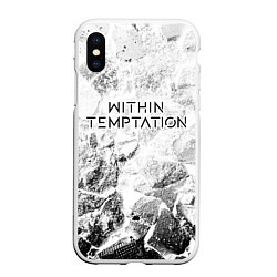 Чехол iPhone XS Max матовый Within Temptation white graphite