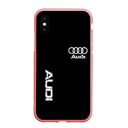 Чехол iPhone XS Max матовый AUDI sport white, цвет: 3D-баблгам