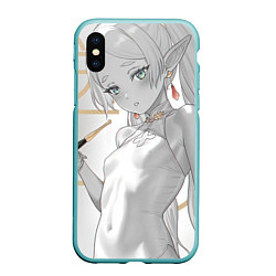 Чехол iPhone XS Max матовый Sousou no Frieren Фрирен beautiful sexy, цвет: 3D-мятный