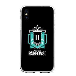 Чехол iPhone XS Max матовый Rainbow six ubisoft games, цвет: 3D-белый