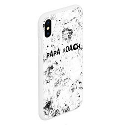 Чехол iPhone XS Max матовый Papa Roach dirty ice, цвет: 3D-белый — фото 2