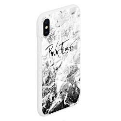 Чехол iPhone XS Max матовый Pink Floyd white graphite, цвет: 3D-белый — фото 2