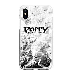 Чехол iPhone XS Max матовый Poppy Playtime white graphite, цвет: 3D-белый