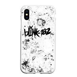 Чехол iPhone XS Max матовый Blink 182 dirty ice, цвет: 3D-белый