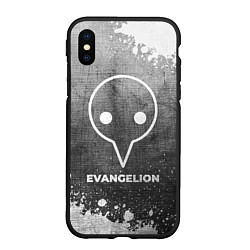 Чехол iPhone XS Max матовый Evangelion - grey gradient, цвет: 3D-черный