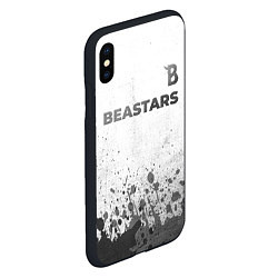 Чехол iPhone XS Max матовый Beastars - white gradient посередине, цвет: 3D-черный — фото 2