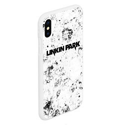 Чехол iPhone XS Max матовый Linkin Park dirty ice, цвет: 3D-белый — фото 2