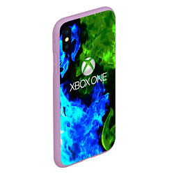 Чехол iPhone XS Max матовый Xbox битва огня, цвет: 3D-сиреневый — фото 2