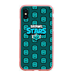 Чехол iPhone XS Max матовый Brawl stars mobile, цвет: 3D-баблгам