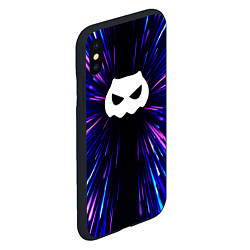 Чехол iPhone XS Max матовый DanMachi neon energy, цвет: 3D-черный — фото 2