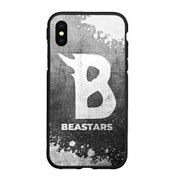 Чехол iPhone XS Max матовый Beastars - grey gradient, цвет: 3D-черный