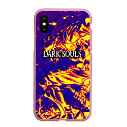 Чехол iPhone XS Max матовый Darksouls рыцарь, цвет: 3D-розовый