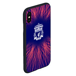 Чехол iPhone XS Max матовый Liverpool red energy, цвет: 3D-черный — фото 2