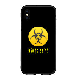 Чехол iPhone XS Max матовый Resident Evil biohazard, цвет: 3D-черный