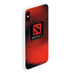 Чехол iPhone XS Max матовый DOTA 2 краски абстракция, цвет: 3D-белый — фото 2