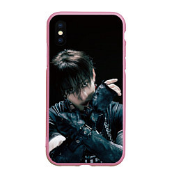 Чехол iPhone XS Max матовый Stray Kids Bang Chan Giant concept, цвет: 3D-розовый