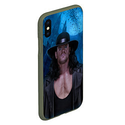 Чехол iPhone XS Max матовый Undertaker, цвет: 3D-темно-зеленый — фото 2