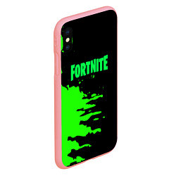 Чехол iPhone XS Max матовый Fortnite краски звезды, цвет: 3D-баблгам — фото 2