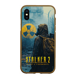 Чехол iPhone XS Max матовый Stalker 2 зараженная зона, цвет: 3D-коричневый