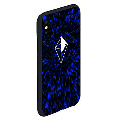 Чехол iPhone XS Max матовый No Mans Sky blue energy, цвет: 3D-черный — фото 2