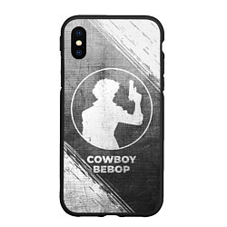 Чехол iPhone XS Max матовый Cowboy Bebop - grey gradient, цвет: 3D-черный