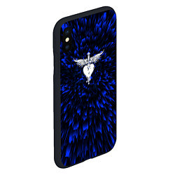 Чехол iPhone XS Max матовый Bon Jovi blue energy, цвет: 3D-черный — фото 2