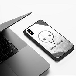 Чехол iPhone XS Max матовый Evangelion - white gradient, цвет: 3D-черный — фото 2